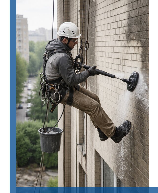 Очистка фасада от копоти в Владикавказе профессионально и безопасно