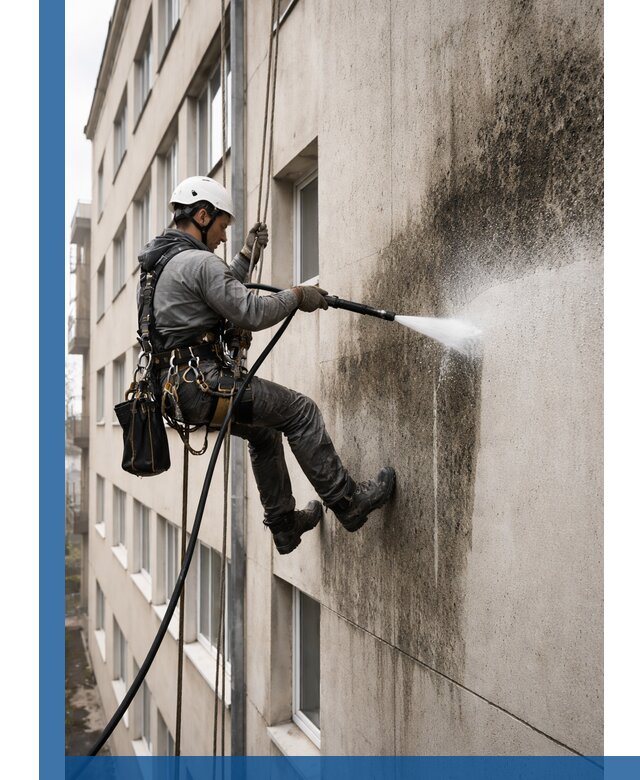 Профессиональная очистка фасадов от плесени в Владикавказе