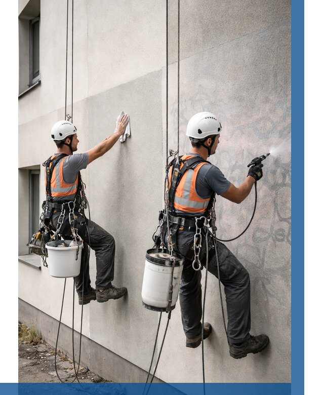 Антиграффити покрытие фасада в Владикавказе от 618 р. | ВЫСОТНИК-Вкз