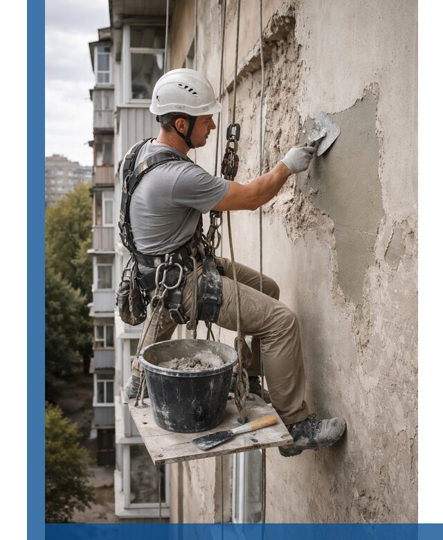 Восстановление фасадной штукатурки в Владикавказе с гарантией качества