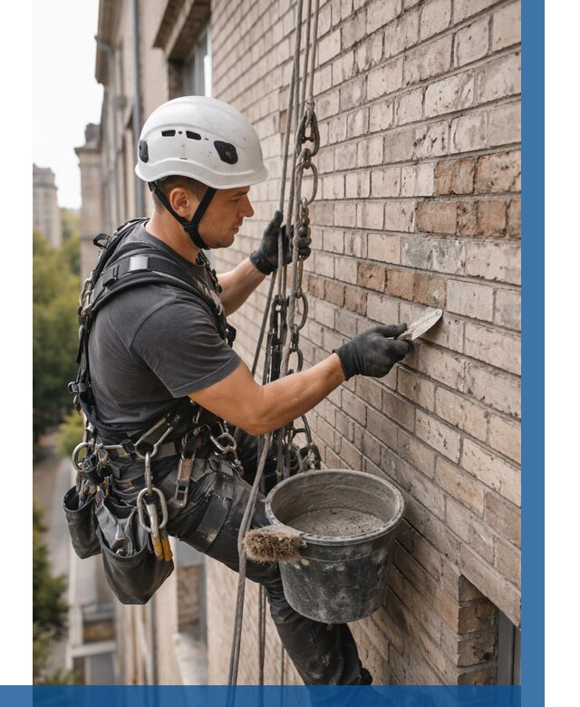 Ремонт кирпичной кладки фасада в Владикавказе от 1855 р. | ВЫСОТНИК-Вкз