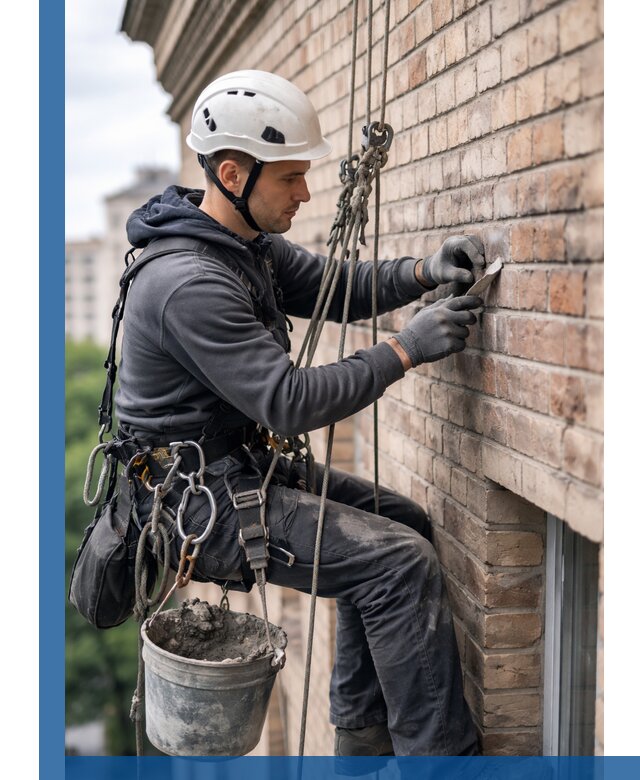 Качественный ремонт кирпичной кладки фасада в Владикавказе с гарантией