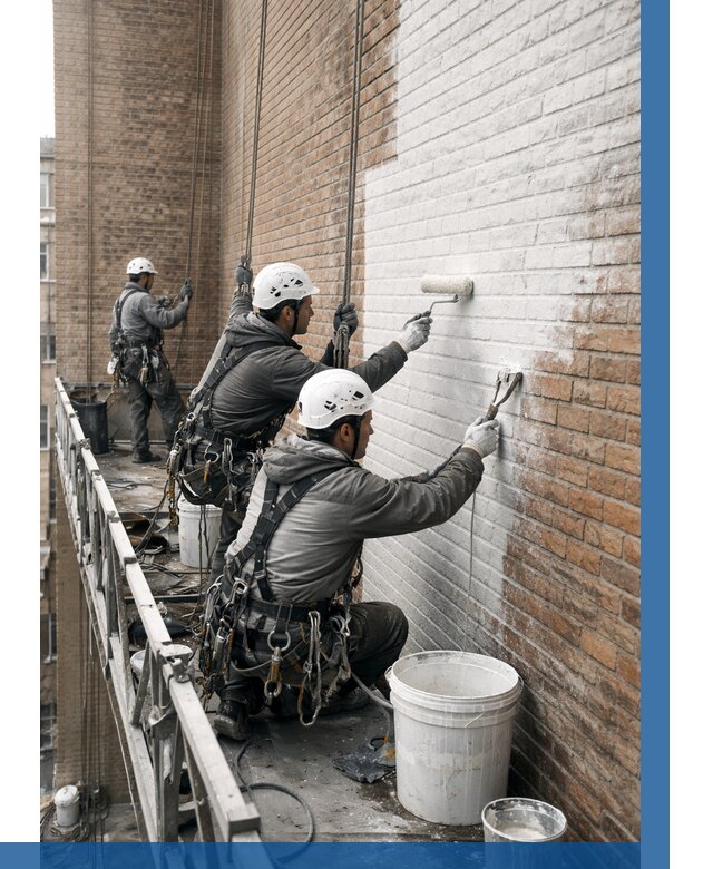 Покраска кирпичного фасада в Владикавказе от 361 р. | ВЫСОТНИК-Вкз