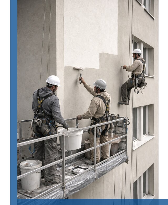 Покраска оштукатуренного фасада в Владикавказе под ключ с гарантией