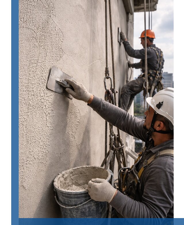 Декоративная штукатурка фасада с утеплением и защитой в Владикавказе