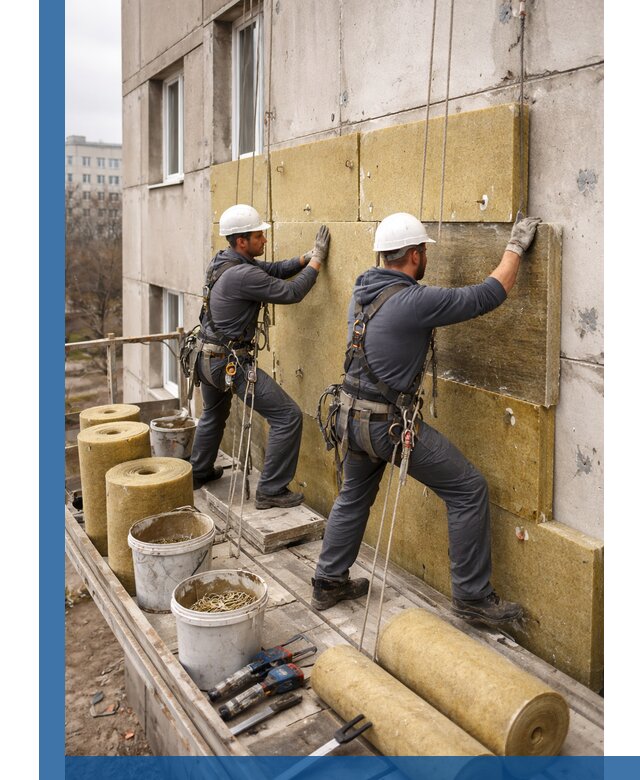 Утепление фасада минватой в Владикавказе под ключ с гарантией