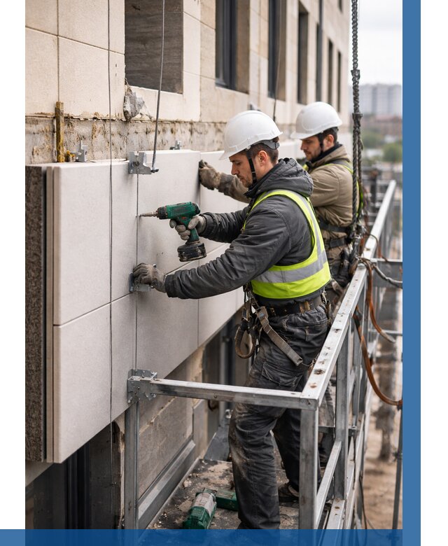 Монтаж фасадных термопанелей в Владикавказе от 1546 р. | ВЫСОТНИК-Вкз