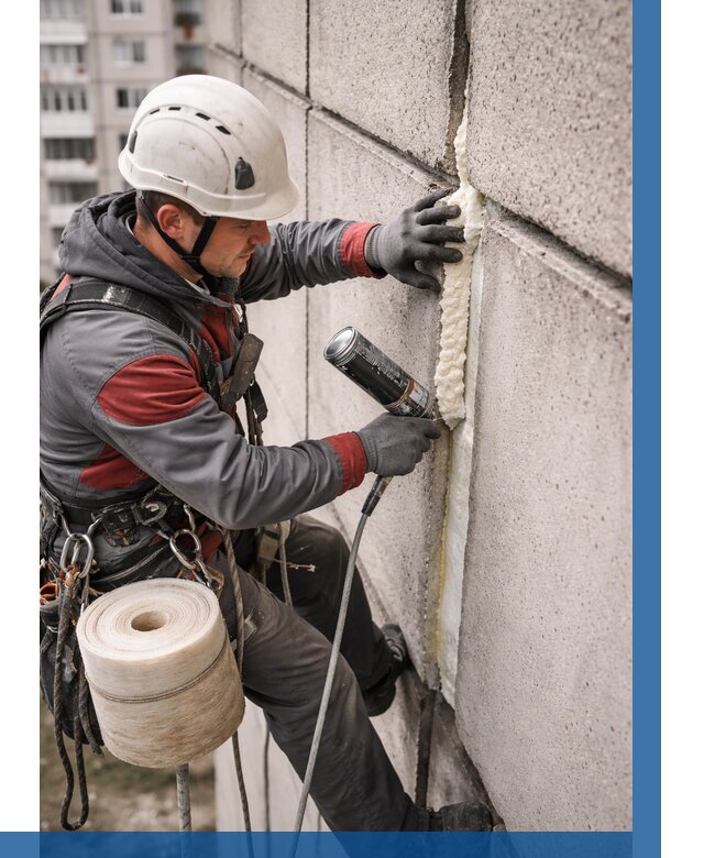 Утепление межпанельных швов в Владикавказе от 722 р. | ВЫСОТНИК-Вкз