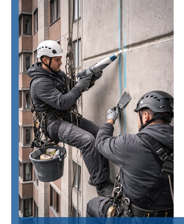 Вторичная герметизация швов фасада и кровли в Владикавказе