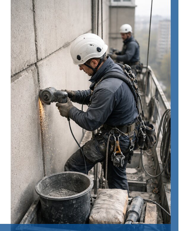 Штробление межпанельных швов в Владикавказе от 1237 р. | ВЫСОТНИК-Вкз