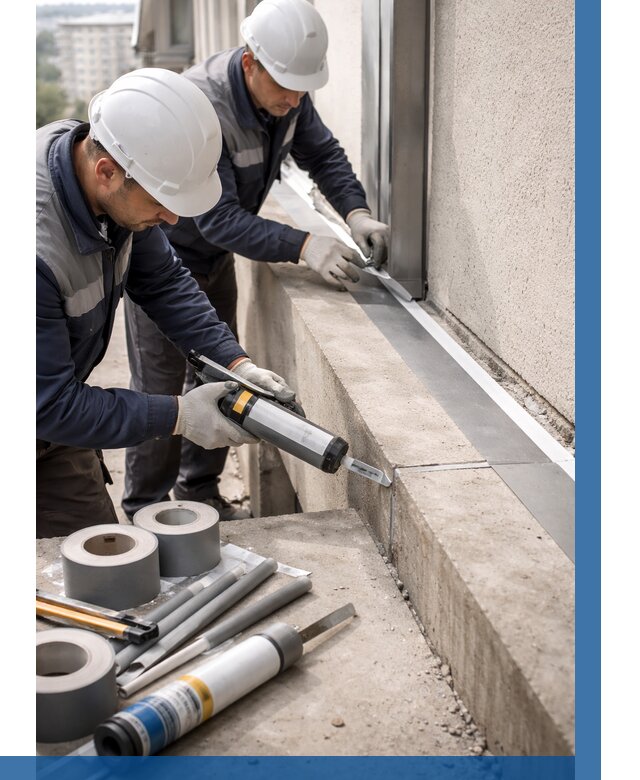 Герметизация примыкания балкона в Владикавказе от 4639 р. | ВЫСОТНИК-Вкз