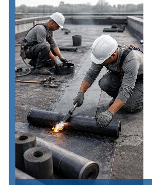 Ремонт рулонной кровли в Владикавказе герметизация и восстановление