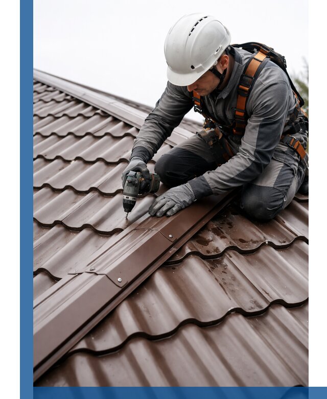 Ремонт металлочерепицы на крыше в Владикавказе профессионально