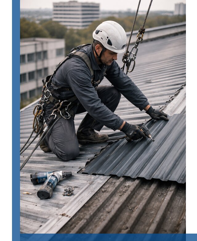 Ремонт профнастила на кровле в Владикавказе, работы под ключ