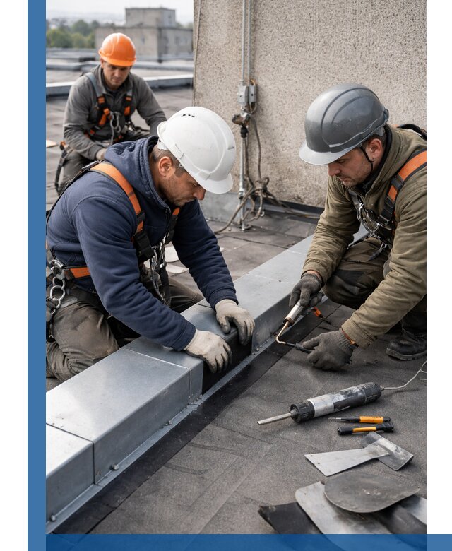 Ремонт кровельных примыканий в Владикавказе профессионально