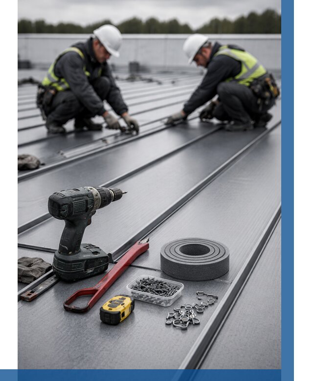 Монтаж фальцевой кровли в Владикавказе от 1855 р. | ВЫСОТНИК-Вкз