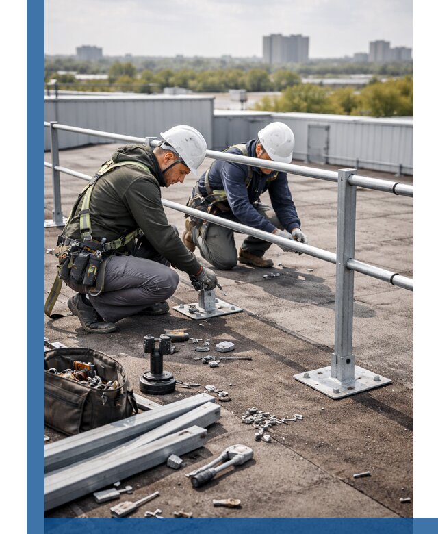 Монтаж кровельного ограждения в Владикавказе под ключ с гарантией