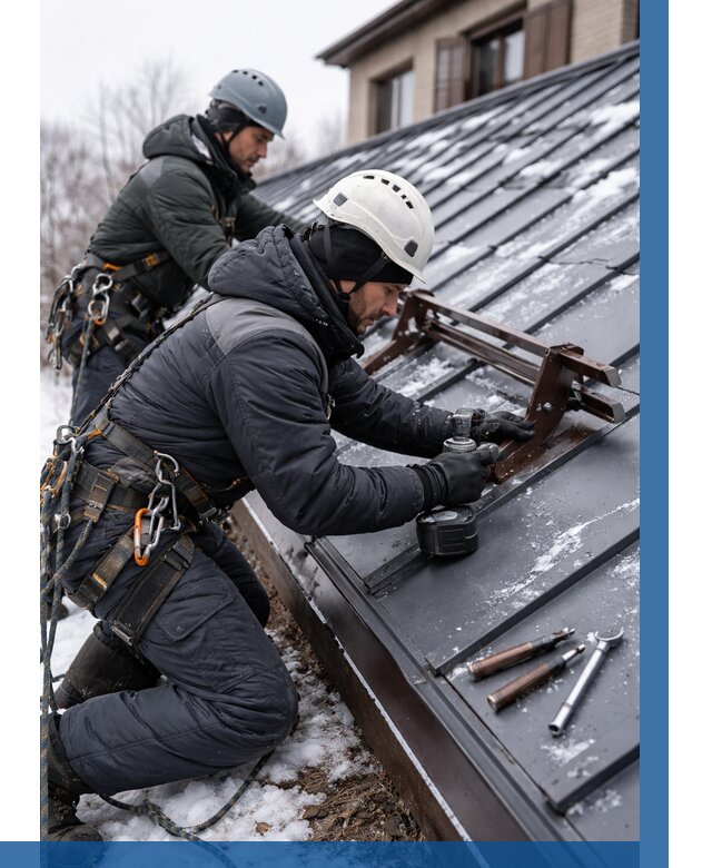 Монтаж снегозадержателей в Владикавказе от 464 р. | ВЫСОТНИК-Вкз