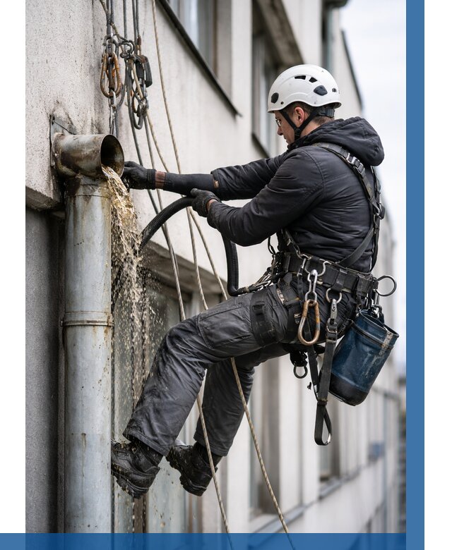 Прочистка водосточных труб в Владикавказе от 3608 р. | ВЫСОТНИК-Вкз