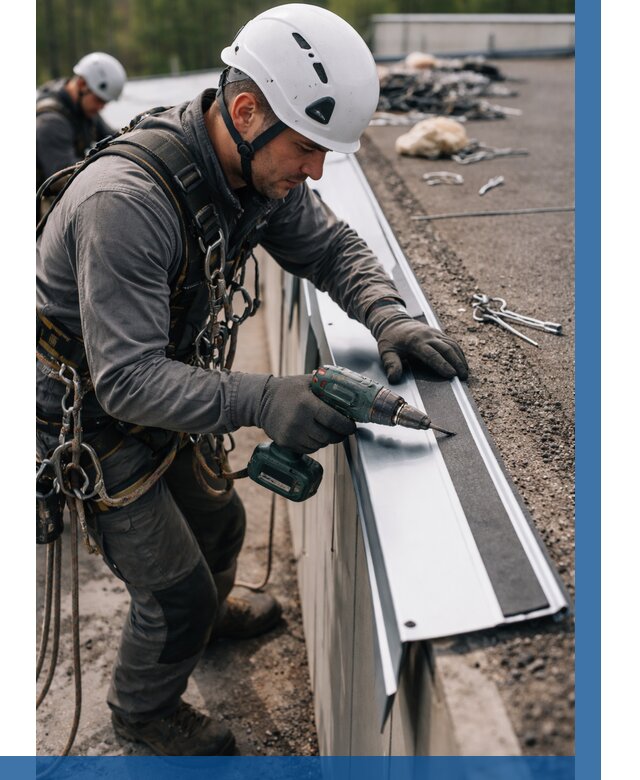 Монтаж капельника на кровле в Владикавказе от 309 р. | ВЫСОТНИК-Вкз