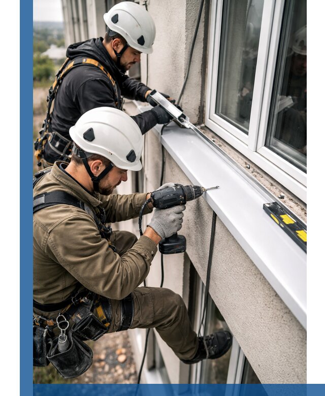 Профессиональный монтаж оконных отливов и отведения воды в Владикавказе
