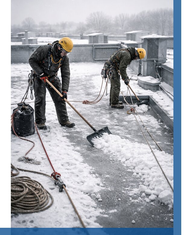 Очистка крыши от снега в Владикавказе от 7731 р. | ВЫСОТНИК-Вкз