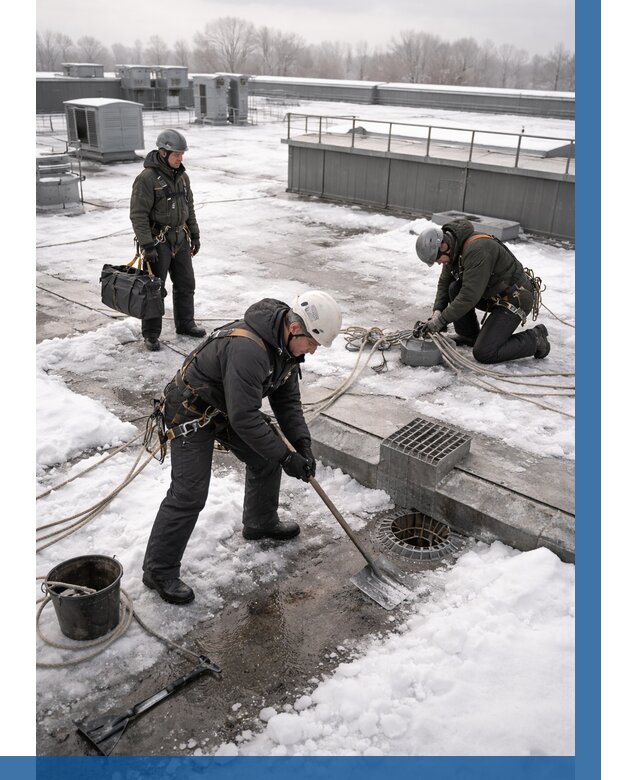 Абонентское обслуживание кровли зимой в Владикавказе от 8246 р. | ВЫСОТНИК-Вкз