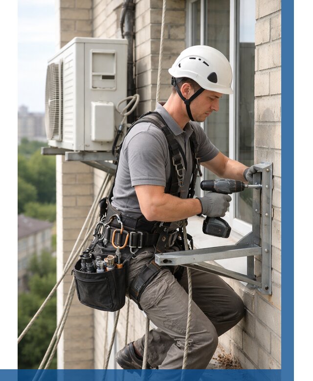 Установка кронштейнов кондиционера в Владикавказе от 3608 р. | ВЫСОТНИК-Вкз