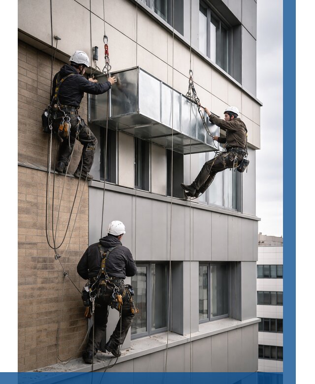 Монтаж воздуховодов на фасаде в Владикавказе от 1546 р. | ВЫСОТНИК-Вкз