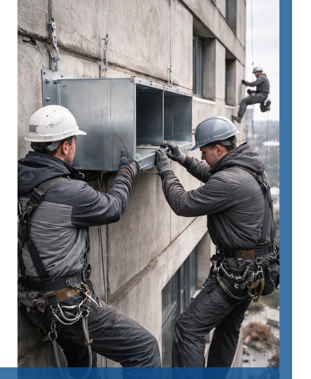 Монтаж вентиляционных коробов в Владикавказе от 3092 р. | ВЫСОТНИК-Вкз