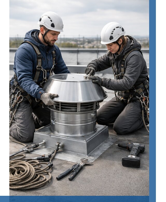 Установка дефлекторов на кровле в Владикавказе от 4639 р. | ВЫСОТНИК-Вкз