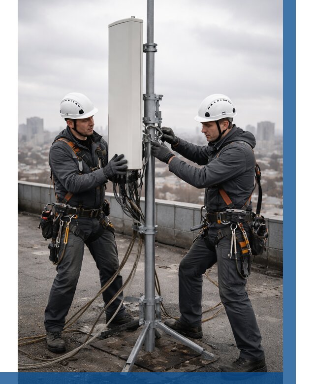 Монтаж антенн связи на крыше в Владикавказе от 8762 р. | ВЫСОТНИК-Вкз