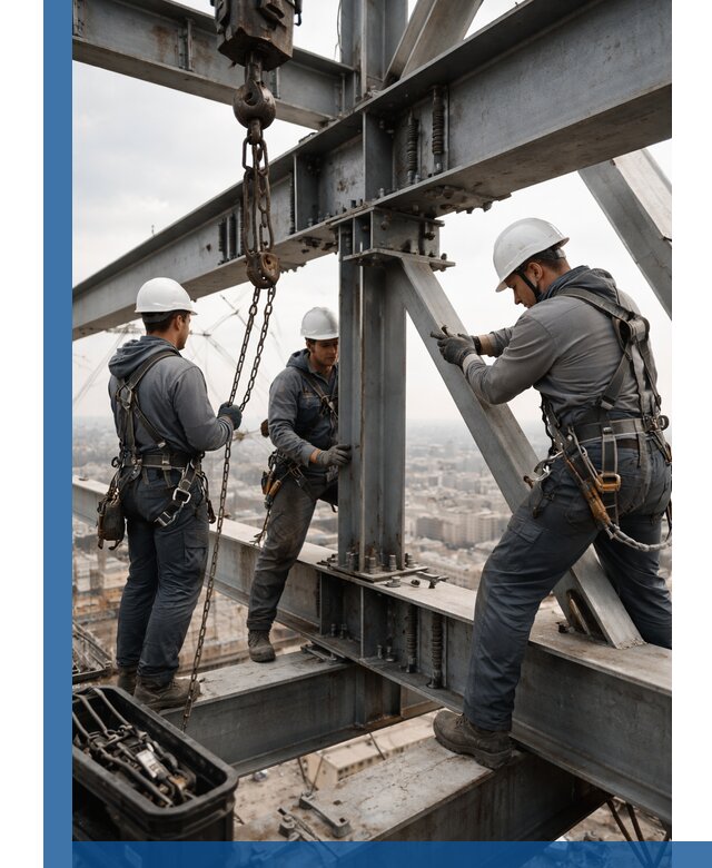 Профессиональный монтаж металлоконструкций на высоте в Владикавказе