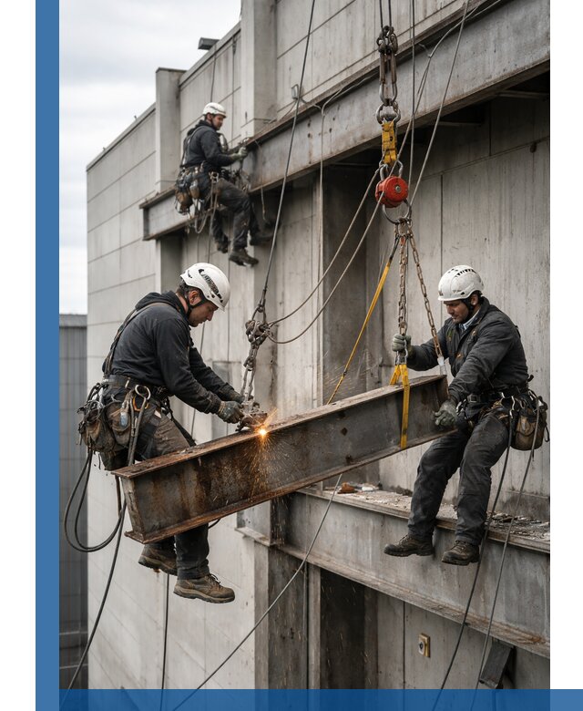 Демонтаж металлоконструкций на высоте в Владикавказе под ключ