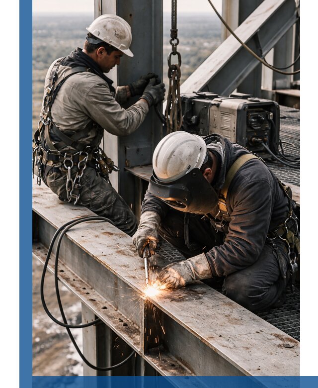 Высотные сварочные работы в Владикавказе для промышленных объектов