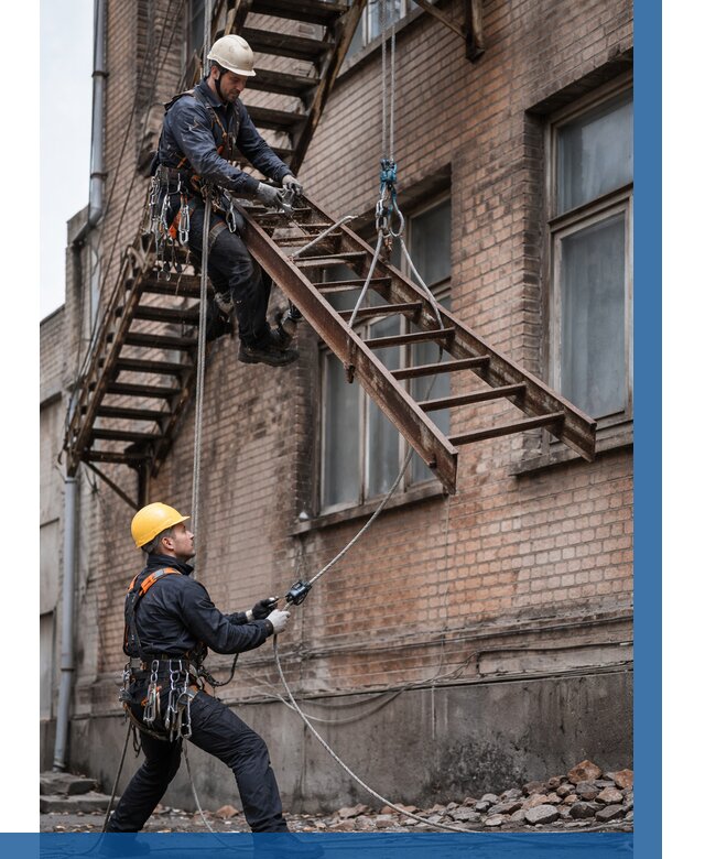 Демонтаж пожарной лестницы в Владикавказе от 12370 р. | ВЫСОТНИК-Вкз