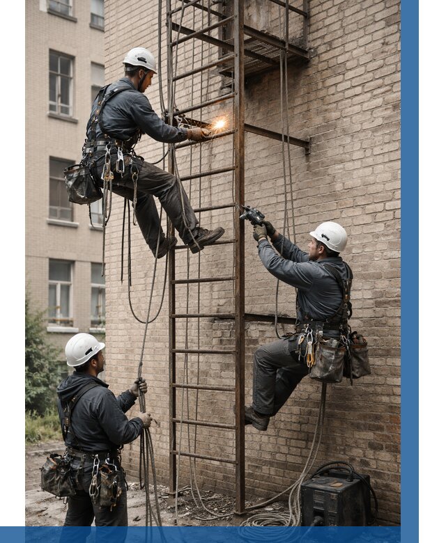 Ремонт пожарной лестницы в Владикавказе от 7731 р. | ВЫСОТНИК-Вкз