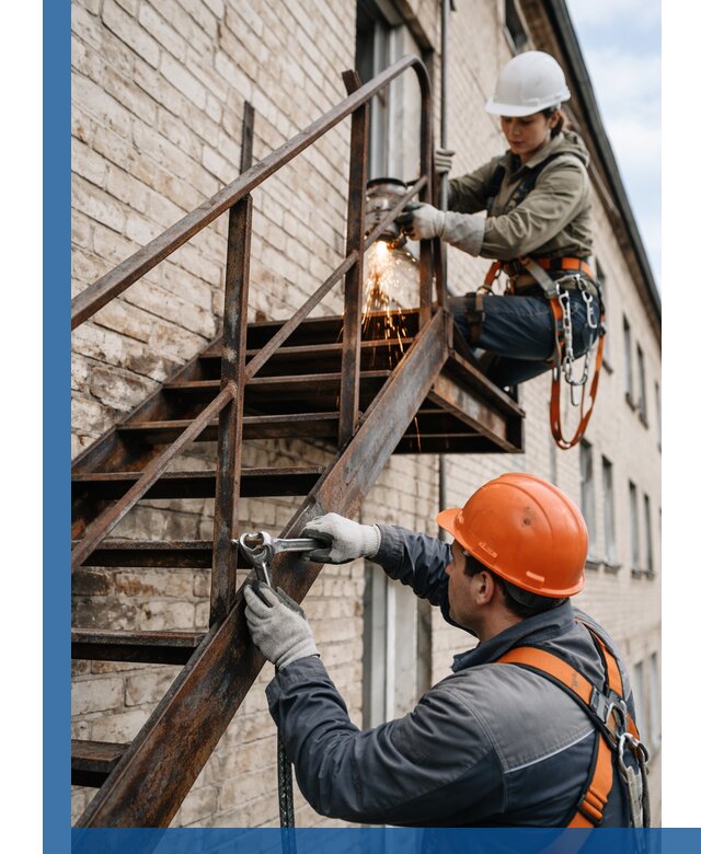 Ремонт и восстановление пожарных лестниц с выездом в Владикавказе