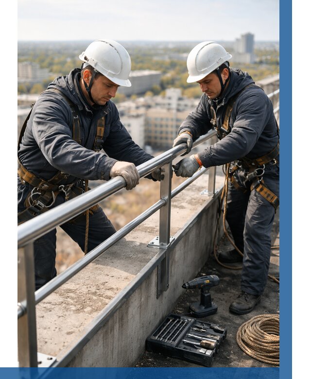 Монтаж перил на высоте в Владикавказе от 2577 р. | ВЫСОТНИК-Вкз