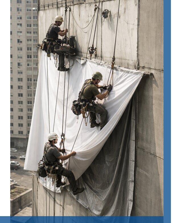 Замена баннерного полотна в Владикавказе от 6700 р. | ВЫСОТНИК-Вкз—заказать