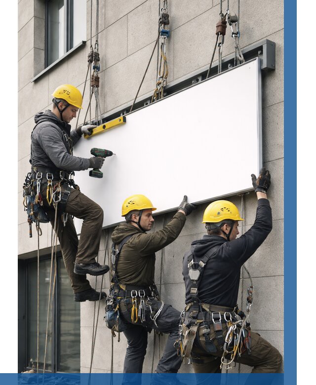 Монтаж рекламной вывески в Владикавказе от 8246 р. | ВЫСОТНИК-Вкз