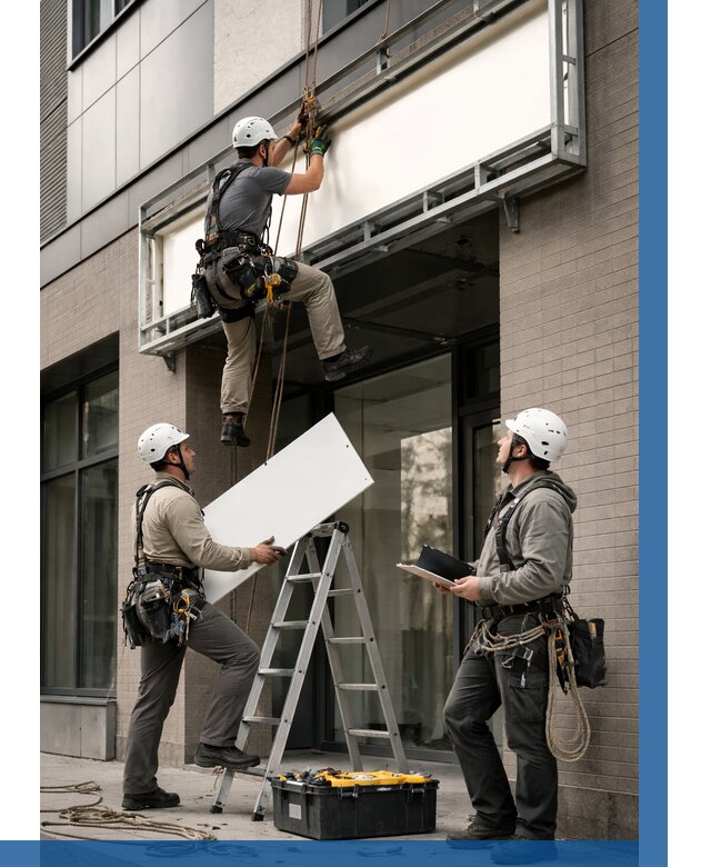 Монтаж светового короба в Владикавказе от 6700 р. | ВЫСОТНИК-Вкз