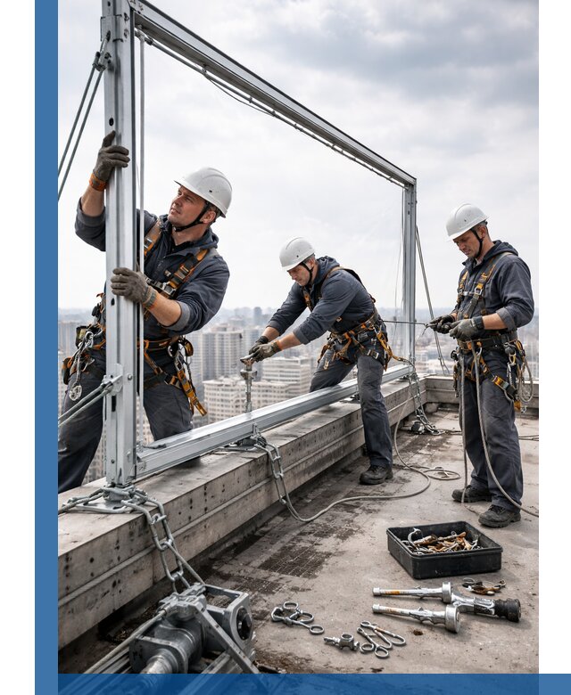 Монтаж крышных рекламных конструкций под ключ в Владикавказе