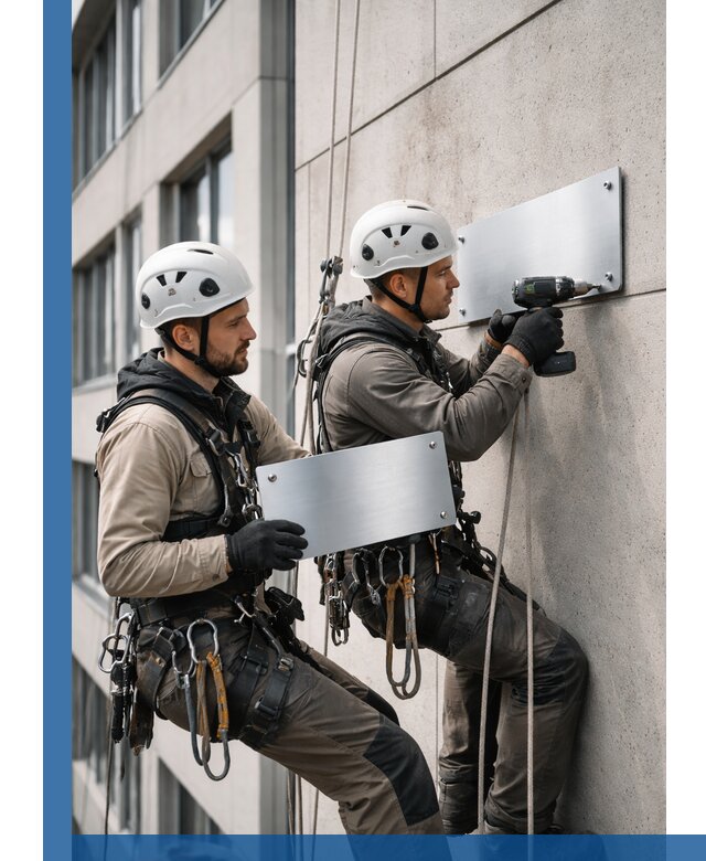 Монтаж табличек и указателей в Владикавказе для зданий и сооружений