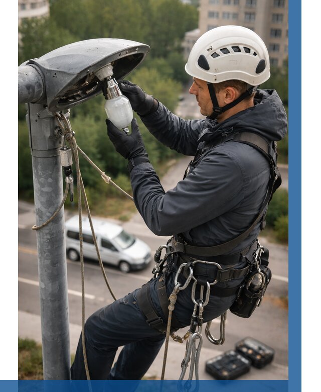 Замена ламп на высоте в Владикавказе от 2577 р. | ВЫСОТНИК-Вкз