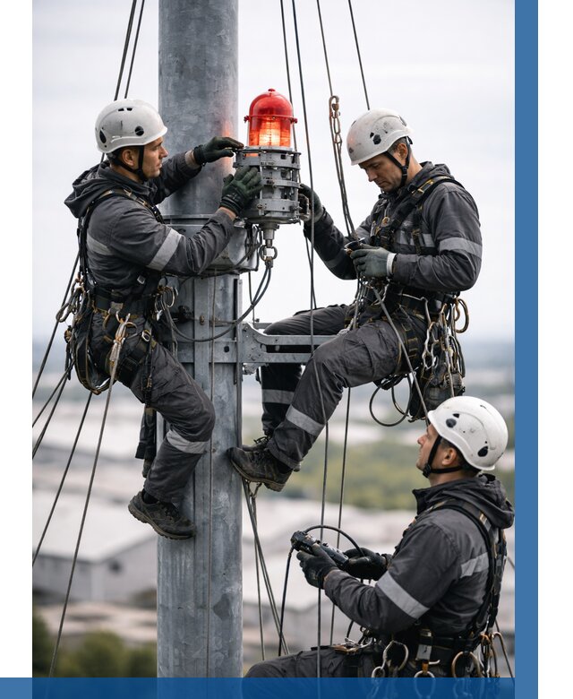 Монтаж заградительных огней в Владикавказе от 8762 р. | ВЫСОТНИК-Вкз