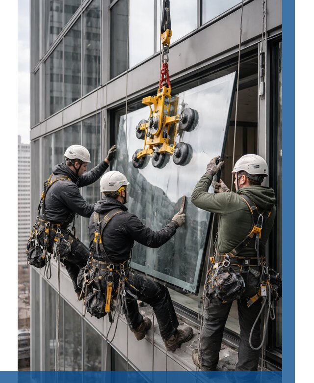 Фасадное остекление зданий под ключ в Владикавказе от 10308 р. | ВЫСОТНИК-Вкз