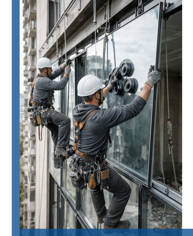 Витражное остекление фасадов и лоджий в Владикавказе под ключ