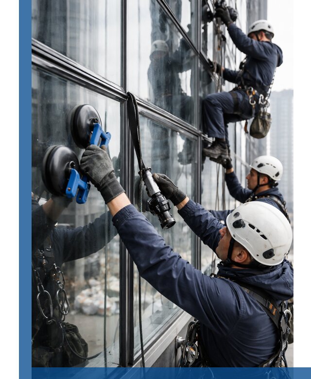 Радиусное остекление фасадов под ключ в Владикавказе с гарантиями