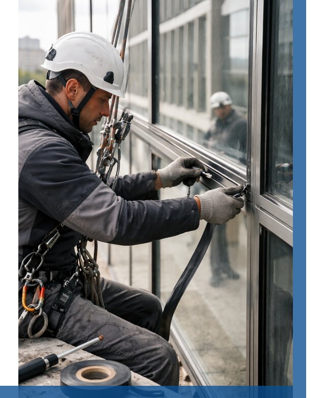 Ремонт витражных конструкций в Владикавказе от 3608 р. | ВЫСОТНИК-Вкз